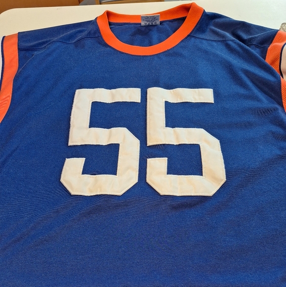 Pro Player Stadium Series Football Jersey #55 size XXL Blue/ Orange - Picture 9 of 9